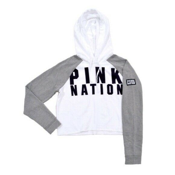 PINK Victoria's Secret Sweaters - Victoria’s Secret Pink Nation Crop Top L